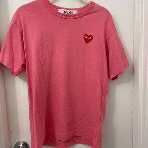 Comme Des Garcons Play red heart tshirt